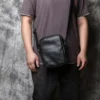 NZPJ Echtes Leder Herren Umhängetasche Lässige Umhängetasche Natürliches Rindsleder Vertikale Herrentasche Trend Tablet Computertasche 3