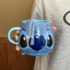Disney Stich Neue Nette Mädchen Hohe Schönheit Mode Cartoon Kreative Muster Paar Milch Kaffee Keramik Becher Hause Schlafsaal Geschenk Tasse