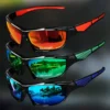 Modische Sport-Sonnenbrille, polarisiert, UV-Schutz, personalisierte Brille, runder Rahmen, Metall, Herren- und Damen-UV400-Brille