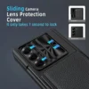 Abnehmbare Brieftasche mit Schiebefenster, Kartenhalter, Handyhülle mit Displayschutzfolie, Scharnierschutz für Samsung Galaxy Z Fold 6, 5, 4, 5G 5