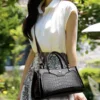 2024, echte, hochwertige Luxus-Handtasche, Designer-Umhängetaschen für Damen, modische Umhängetasche mit Krokodilmuster, Tragetaschen 2