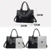 Echte Marke Luxus Designer Frauen Taschen Hohe Qualität Leder Schulter Umhängetasche Messenger Tote Tasche Große Handtasche Geldbörsen 4