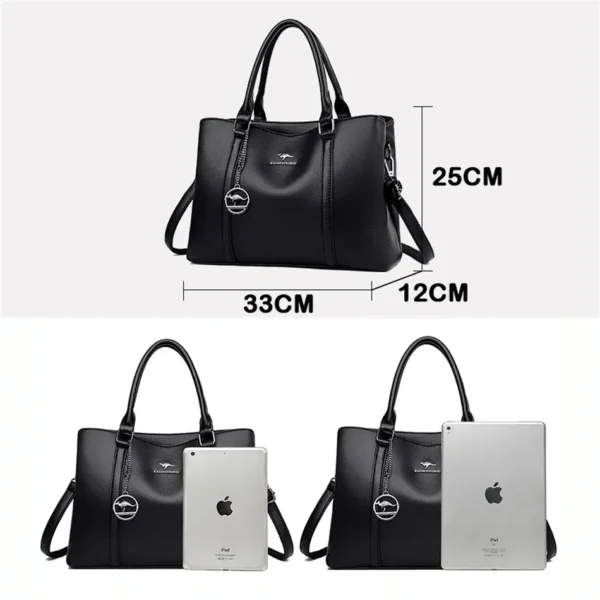 Echte Marke Luxus Designer Frauen Taschen Hohe Qualität Leder Schulter Umhängetasche Messenger Tote Tasche Große Handtasche Geldbörsen 4