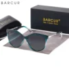Barcur polarisierte Cat Eye Sonnenbrille Frauen Farbverlauf runde Sonnenbrille für Frauen oculos lunette de soleil femme 6