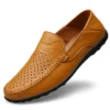 Echtes Leder Herren Schuhe Casual Luxus Marke Weiche Männer Loafer Mokassins Atmungsaktive Slip auf Männliche Boot Schuhe Plus Größe 37-47