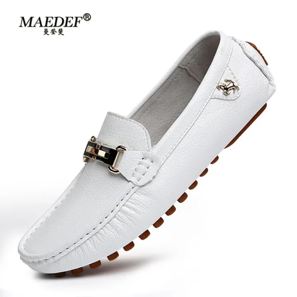 MAEDEF Herren-Loafer, 2024, Frühling und Herbst, modische Schuhe, Herren, klassische Marke, hochwertiges Leder, bequeme Antriebsschuhe, Boot-Freizeitschuhe 2