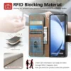 2 in 1 abnehmbare Karte Solt Brieftasche für Magsafe magnetische Handy hülle für Samsung Galaxy Z Fold 6 5 Fold6 Fold5 5g Pu Lederbezug 5