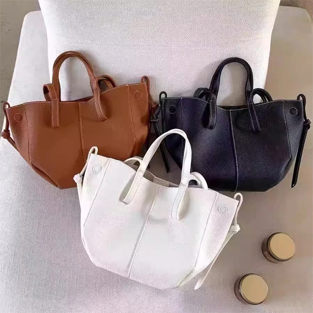 Nischenflügeltasche aus weichem Leder, Einkaufstasche, Premium-Sense-Handtasche mit großem Fassungsvermögen, Pendler-Damentasche 5