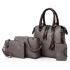Frauen Verbund Quaste Tasche Luxus Leder Geldbörse Handtaschen Berühmte Marken Designer Top-Griff Weibliche Schulter Tasche 4 teile/satz 3