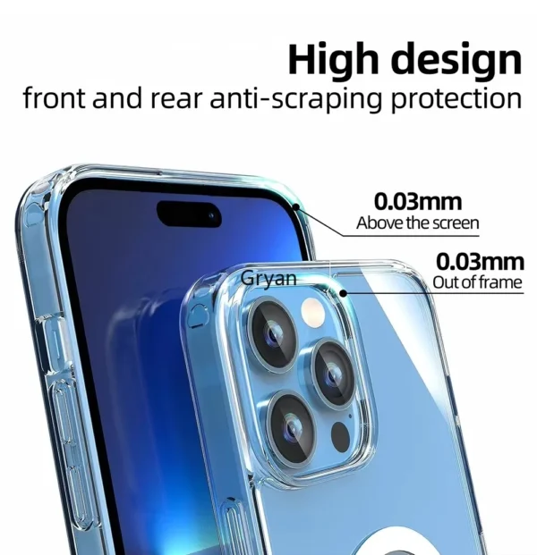 Hohe Qualität Klar Für Magsafe Drahtlose Lade Telefon Fall Für iPhone 16 15 14 13 11 Pro Max Magnetische Acryl stoßfest Abdeckung 3