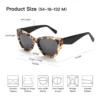 ZENOTTIC Damen-Sonnenbrille, quadratisch, Acetat, polarisiert, dicker Rahmen, UV400-Schutz, Sonnenbrille, modisches Damen-Einkaufsgeschenk 6