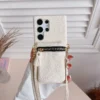 Reiß verschluss Brieftasche mit Karten halter Cross boby Handy hülle für Samsung Galaxy S24 S22 Ultra Plus S23 Fe A15 A25 A35 A55 A24 A34 A54 A14 2