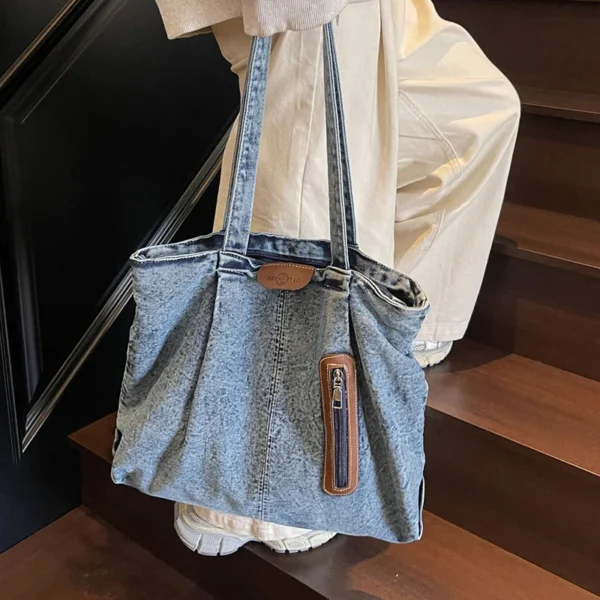 Damenhandtasche, Umhängetasche mit großem Fassungsvermögen, Tragetasche, geeignet für Arbeit, Reisen und den täglichen Gebrauch 4