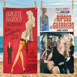 Brigitte Bardot Mikro faser decke schnell trocknende Strand tücher übergroßer Druck super saugfähige Pool handtuch decke