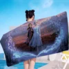 F-FrozenS Cartoon Strandtuch Niedliche Kawaii Raumdekoration Bad Mädchen Kinder Handtücher Für Badezimmer Dusche 6