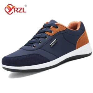 YRZL Männer Schuhe Frühling Herbst Wasserdichte Wanderschuhe Freizeit Männliche Leder Sport Schuhe Rutschfeste Schuhe Tennis für Männer