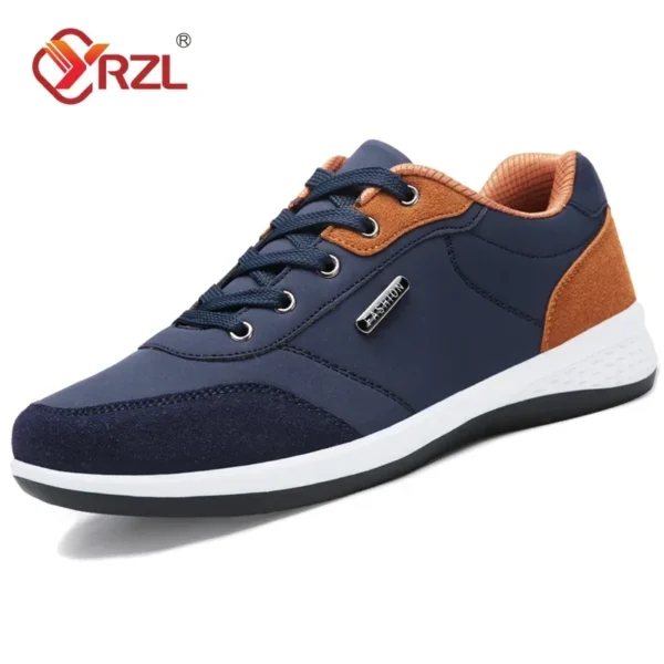 YRZL Männer Schuhe Frühling Herbst Wasserdichte Wanderschuhe Freizeit Männliche Leder Sport Schuhe Rutschfeste Schuhe Tennis für Männer