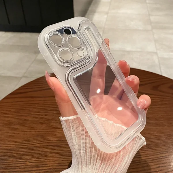 Luxuriöse, stoßfeste, transparente Handyhülle für iPhone 14 13 12 16 Pro Max 14 Plus X XS XR, dicke, weiche Silikon-Stoßstange, klare Abdeckung 6