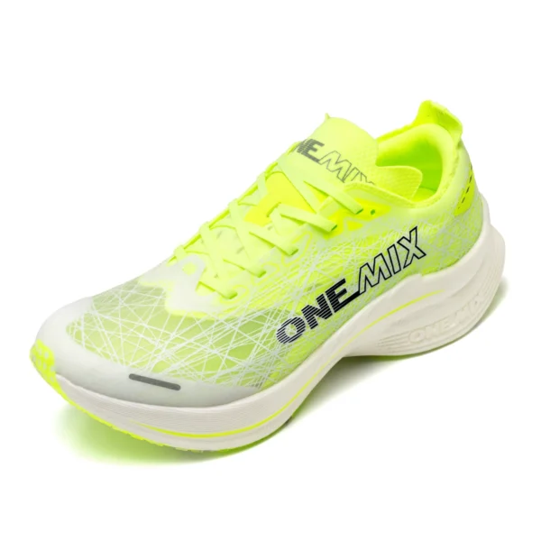 ONEMIX Marathon Carbon Platte Laufschuhe Stoßdämpfung Ultra-licht Sport Schuhe Rebound Technologie Outdoor Männer Turnschuhe 4