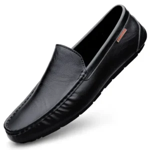 Echtes Leder Herren Freizeitschuhe Leichte Wanderschuhe Atmungsaktive Abendschuhe Slip on Herren Loafer Fahrschuhe Mokassins