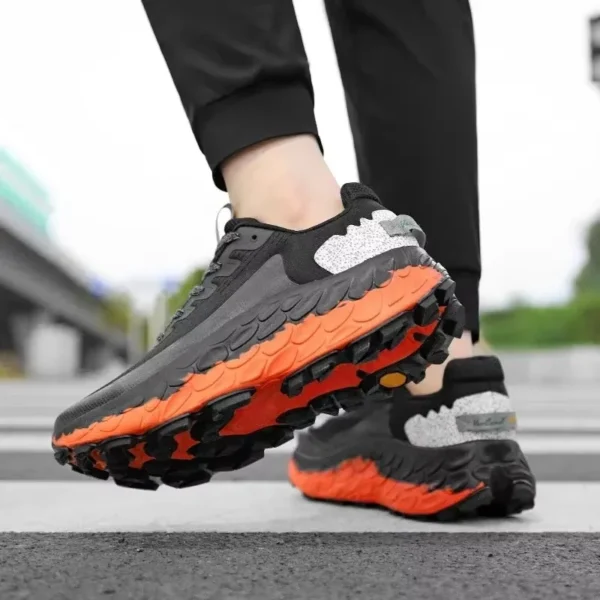 Atmungsaktive Bounce Trail-Laufschuhe für Herren, rutschfeste Dämpfung, Outdoor-Laufschuhe mit dickem Boden, Paar-Turnschuhe 6
