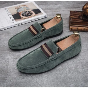 Slip auf Loafers männer Casual Schuhe Kuh Wildleder Luxus Wohnungen Mode Herren Mokassins Leder Zapatos Hombre Fahren Schuhe für männer