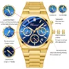 CHENXI Original Luxus Uhren Für Mann Multifunktionale Chronograph Datum Quarz herren Uhr Business Edelstahl Gold Uhr 2