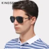 KINGSEVEN Männer Vintage Aluminium Polarisierte Sonnenbrille Klassische Marke sonnenbrille Beschichtung Objektiv Fahren Brillen Für Männer/Frauen 2