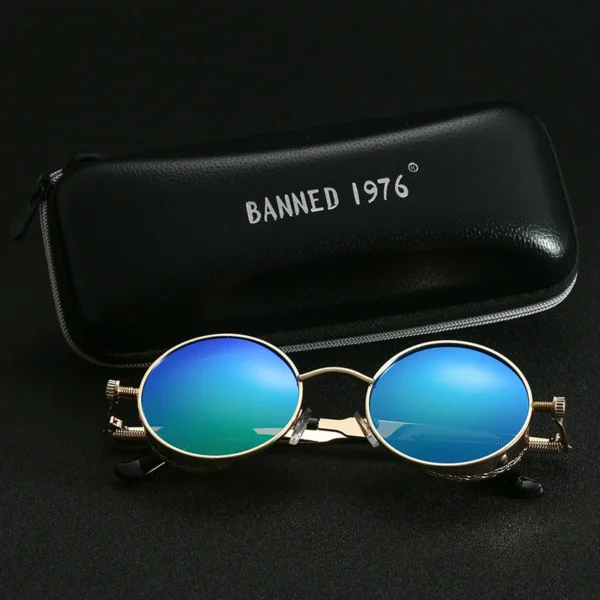 2020 Retro Runde Metall HD Polarisierte Punk Steampunk Sonnenbrille Für Frauen Männer, Vintage Sonnenbrille Oculos De Sol Meminino Masculino 2