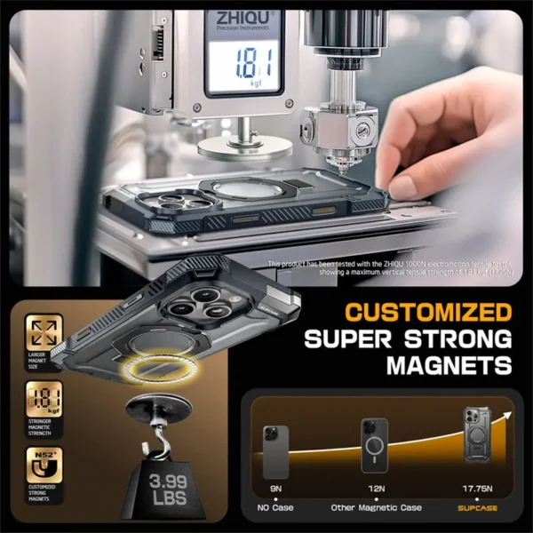 SUPCASE For iPhone 16 Pro Max Case mit kamera steuerung aufnahme knopf ub grip robuste magnetische telefon hülle mit ständer 6