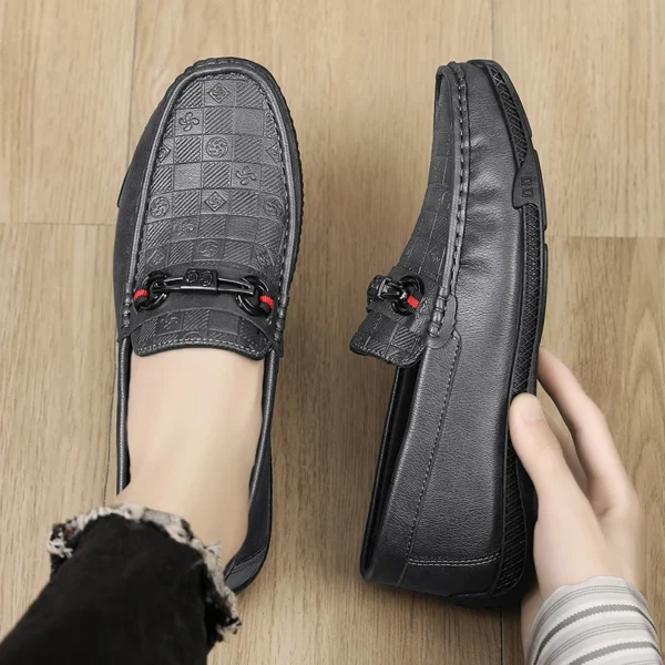 Mode Leder Männer Casual Schuhe Slip auf Formale Faulenzer Luxus Marke Komfortable Männer Mokassins Italienische Weiche Männliche Fahren Schuhe 6