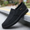 Atmungsaktive Slip-On-Freizeitschuhe für Herren – leichte Low-Top-Walking-Sneaker für Outdoor, Angeln, Park und Training, braunes Netzgewebe, Gummisohle, kariert für alle Jahreszeiten, Outdoor-Schuhe |   Low-Top-Schuhe |   Obermaterial aus Stoff 3