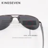 KINGSEVEN Mode Pilot Randlose Sonnenbrille Männer Aluminium Polarisierte Große Rahmen Gläser Frauen Casual Fahren Outdoor Brillen 4