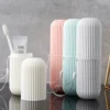 1Pc Tragbare Zahnbürste Tasse Bad Zahnpasta Halter Lagerung Fall Box Organizer Reise Toiletten Lagerung Tasse Neue Kreative 1Pc 2