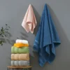 Dopamin-Handtuch-Set, Hand + Gesicht + Badetuch. Solides weißes, kaffeefarbenes, saugfähiges Strand-Talalla aus 100 % Baumwolle, 70 x 140 cm, für Hotel, Zuhause, Erwachsene, 3 Stück 5