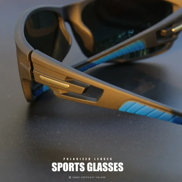 1 Stück/3 Stück polarisierte Sport-Sonnenbrille für Herren – mattierter Rahmen, HD-Linse zum Wandern, Angeln, Rennen und Freizeitkleidung 4