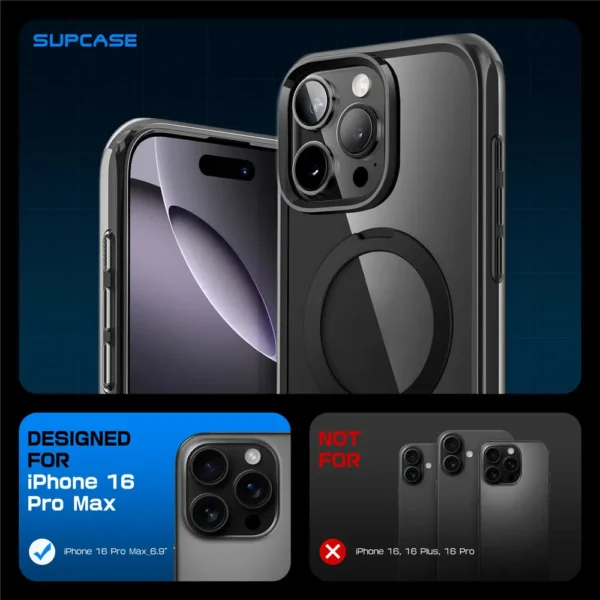 Supcase For iPhone 16 Pro Max Case mit kamera steuerung aufnahme knopf ub mag schlanke stoß feste magnetische magsafe telefon hülle abdeckung 3