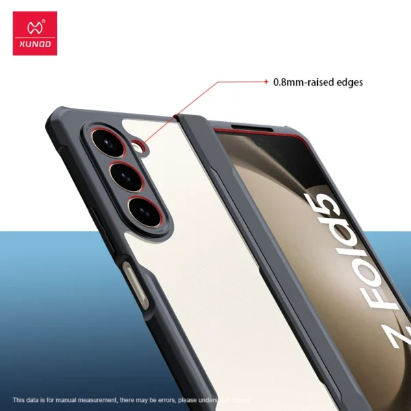 Xundd faltbare Hülle für Samsung Galaxy Z Fold 3 4 5 6 Airbag, stoßfeste Hülle, Glas, PC und TPU-Schutz, Anti-Fingerabdrücke, MPa4 Vajra 4