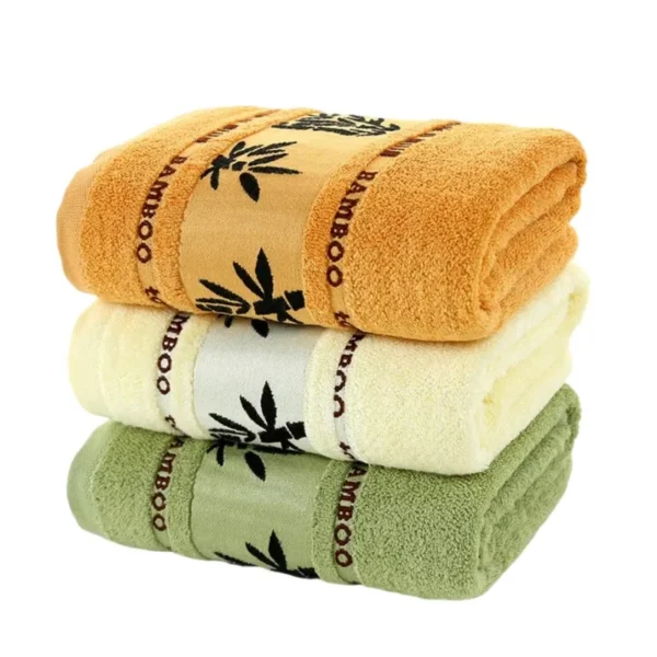 2er-Set Badezimmerhandtuch-Sets aus Bambusfaser, 34 x 74 cm, 70 x 140 cm, Haushalts-Badetuch-Sets für Handgesicht, Waschlappen, Toallas De Baño Diego 5