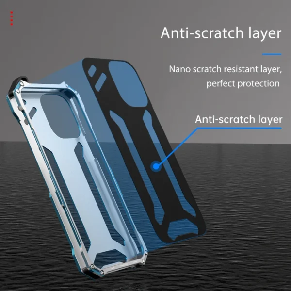Metall Telefon Fall Für IPhone 12 13 14 15 Pro Max Plus Stoßfest Aluminium Telefon Abdeckung Für IPhon 12 13 14 15 Pro Max Hard Cover 5