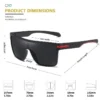 CRIXALIS Mode Polarisierte Sonnenbrille Für Männer Platz Übergroßen Anti Glare Fahrer Spiegel Sonnenbrille Frauen UV400 Brille Männlich 4
