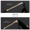 BARCUR Polarisierte Cat Eye Sonnenbrille Frauen Gradienten Runde Sonnenbrille für Frauen Oculos Lunette De Soleil Femme 2