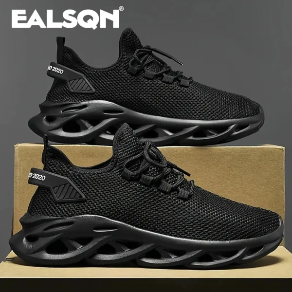 Männer Sport Laufen Schwarz Jogging Schuhe Casual Turnschuhe Braun Outdoor Atmungsaktive Mesh Frauen Licht Stoßdämpfung Schwarz Tennis