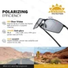CoolPandas Klassische Quadratische Photochrome Polarisierte Sonnenbrille Männer Chameleon Sonnenbrille Für Frauen Anti-glare Fahren Oculos de sol 4