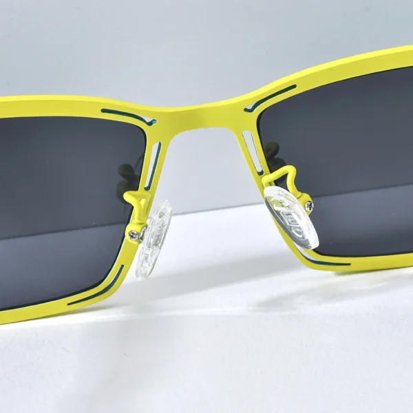 FONEX Titan-Sonnenbrille für Damen, neu im trendigen Markendesign, polarisierte Sonnenbrille, hochwertige japanische quadratische Farbtöne 85804 3