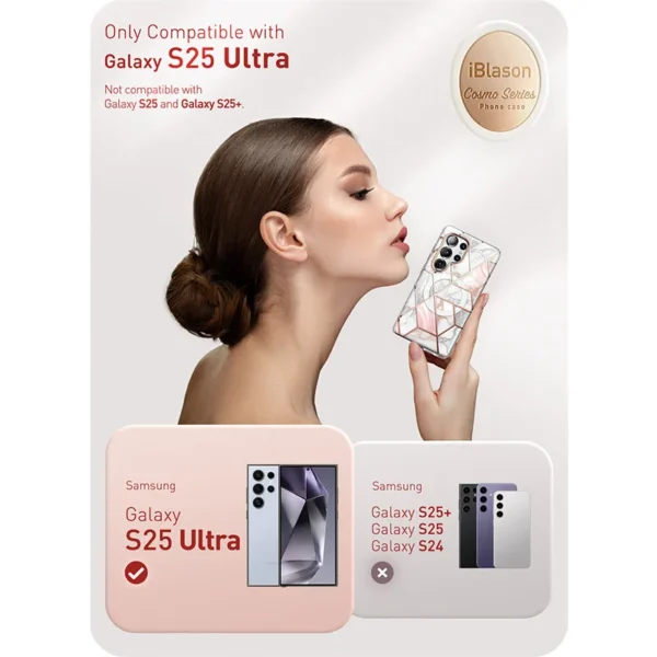 For Samsung Galaxy S25 Ultra Case I-BLASON cosmo mag schlanke stilvolle Ganzkörper schutzhülle mit eingebautem Displays chutz 2
