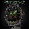 FORSINING 349 Luxuriöse manuelle mechanische Herrenuhr mit hohlem Zifferblatt, Silber, Gold, Schwarz, Edelstahl, Herren-Premiumuhr, Geschenk 5