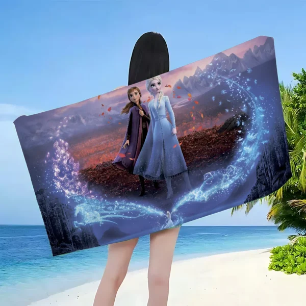 F-FrozenS Cartoon Strandtuch Niedliche Kawaii Raumdekoration Bad Mädchen Kinder Handtücher Für Badezimmer Dusche 3