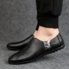 Echtes Leder Männer Casual Schuhe Luxus Marke Weiche Herren Loafer Atmungsaktive Mokassins Slip auf Faul Fahren Schuhe Plus Größe 38-47 3