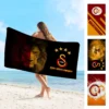 G-Galatasarays Logo Mikrofaser bedrucktes Strandtuch Bergsteigen Yoga Strand Schwimmen Laufen Saugfähiges weiches Handtuch
